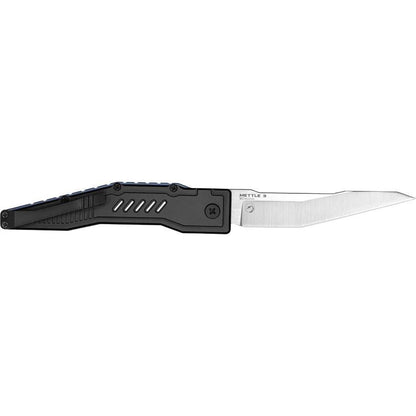 Olight Mettle 3 Button Lock Knife Black METTLE3BK 4in Satin S35VN Blade for EDC Enthusiasts by Olight