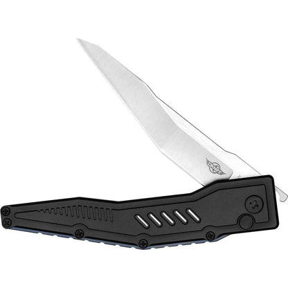 Olight Mettle 3 Button Lock Knife Black METTLE3BK 4in Satin S35VN Blade for EDC Enthusiasts by Olight