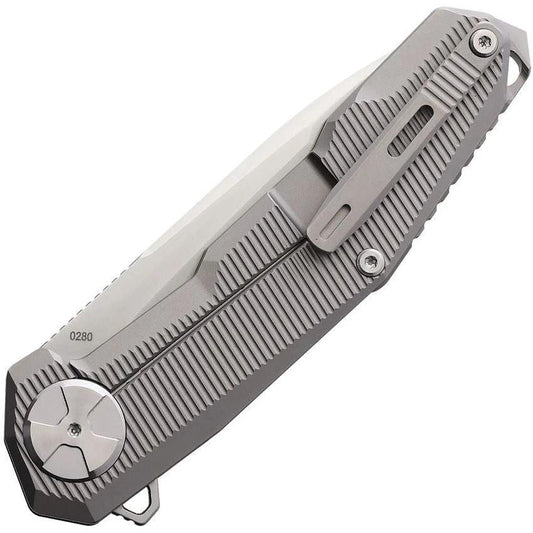 Cobratec Barracuda Framelock Ti Knife With M390 Blade, Titanium Handle, Glass Breaker For EDC Enthusiasts by Cobratec Knives