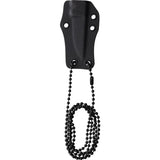 Cobratec Knives Surgeon Fixed Blade Neck Knife Black M390 One Piece Construction For Tactical EDC Enthusiasts by Cobratec Knives