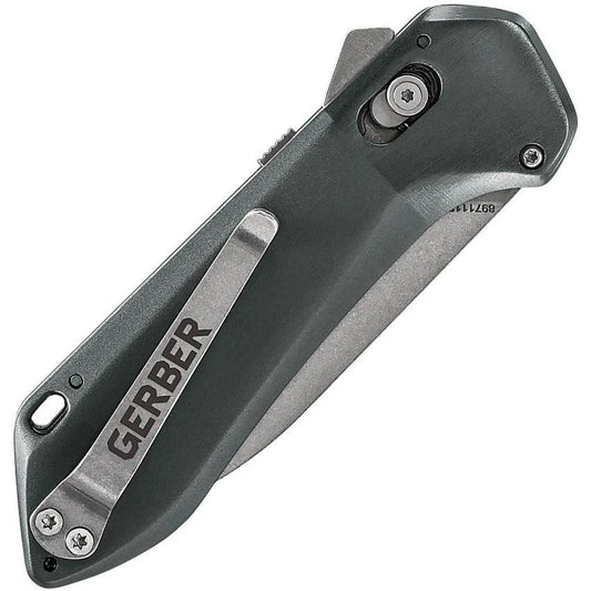 Gerber Highbrow Compact Assisted Opening Knife Gray Handle 2.75 Inch Blade 7Cr17MoV Everyday Carry by Gerber
