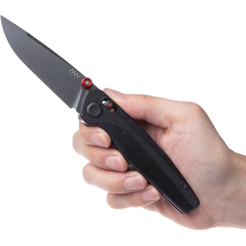 Acta Non Verba A200 Alock Knife Black G10 With Lumidot Glow Premium For EDC Enthusiasts And Collectors by Acta Non Verba Knives