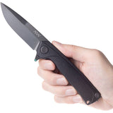Acta Non Verba Z100 Framelock Knife DLC Black Blade Extended Tang EDC Tactical Gear Ready by Acta Non Verba Knives