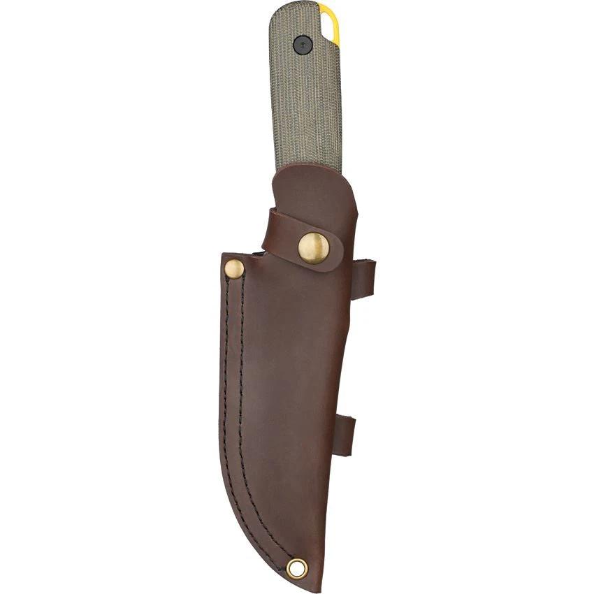 Olight Fortitude 2 Limited Edition Fixed Blade Knife: CPM S35VN Steel, Green Micarta Handle, Leather Sheath for Outdoor Enthusiasts by Olight