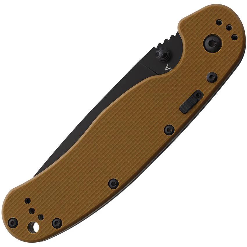 Ontario RAT IA Linerlock Assisted Opening Folder Knife Tan 8871TN for EDC Enthusiasts by Ontario