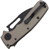 Demko Shark Cub Shark Lock EDC Folding Knife Gray Stealth CPM20CV For Everyday Carry by Demko