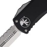 Microtech Auto Hera OTF Knife Automatic 3 Inch Serrated Stonewash Blade For EDC Enthusiasts by Microtech