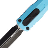 Microtech Premium Auto Dirac Delta D E OTF Knife Turquoise Aluminum Handle M390 Glass Breaker For EDC Enthusiasts by Microtech