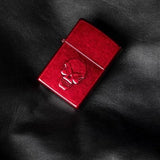 Zippo Doom Skull Lighter – Candy Apple Red Iced (Model 21186) by Zippo