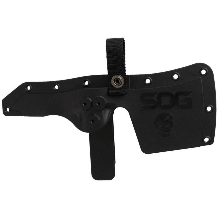 SOG Warfighter Axe Tactical Survival Hatchet With 4 Inch Cutting Edge Black G10 Handle Spike End For Campers by SOG