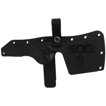 SOG Warfighter Axe Tactical Survival Hatchet With 4 Inch Cutting Edge Black G10 Handle Spike End For Campers by SOG