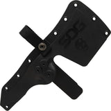 SOG Warfighter Axe Tactical Survival Hatchet With 4 Inch Cutting Edge Black G10 Handle Spike End For Campers by SOG