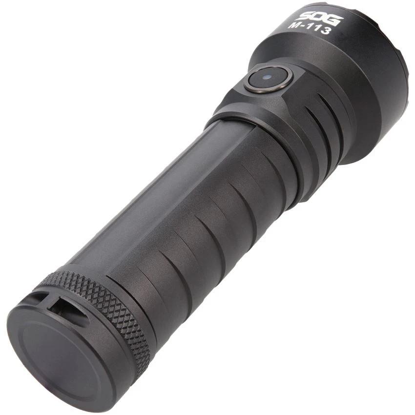 SOG M113 Flashlight 4000L Tactical, Rechargeable, Aluminum Body For Outdoor Enthusiasts by SOG