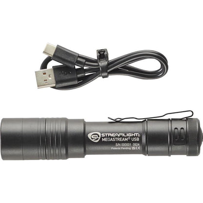Streamlight MegaStream USB Flashlight 1800 Lumen High Output Rechargeable For Outdoor Pros Rugged Aluminum by Streamlight