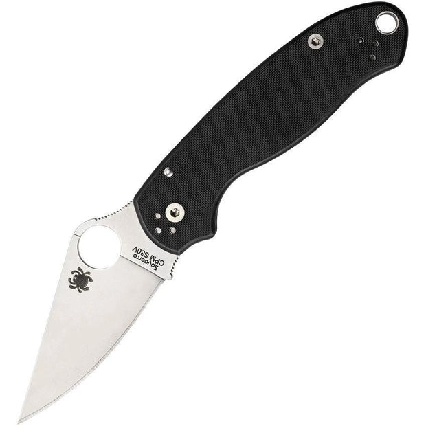 Spyderco Para 3 Plain Edge Knife S45VN Blade G10 Handle EDC Everyday Carry Compact Precision by Spyderco