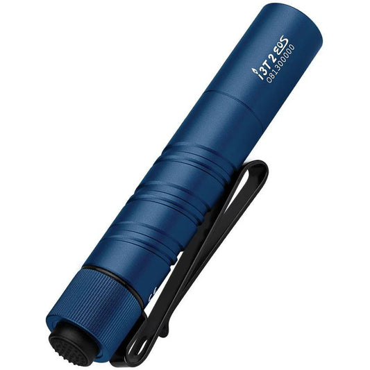 Olight i3T 2 EOS Flashlight Midnight Aluminum EDC Pocket Size Water Resistant Lightweight Clip AAA Battery Included by Olight