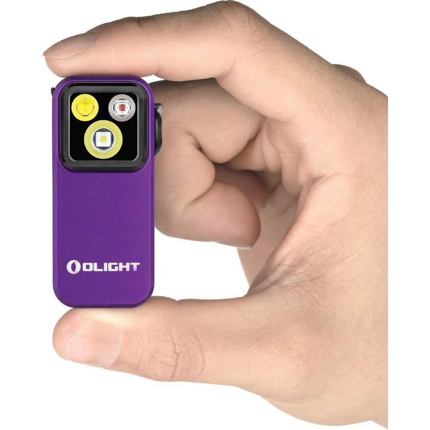Olight Oclip Pro Clip Light Purple Rechargeable USBC 120m Beam For EDC Enthusiasts by Olight