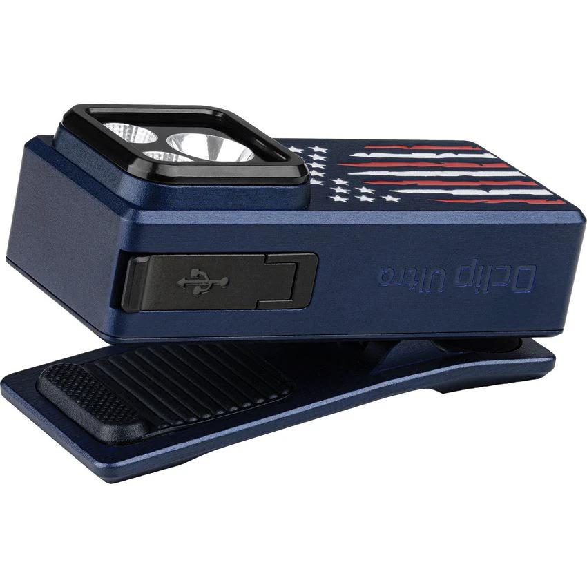 Olight Oclip Ultra Star Stripes Rechargeable Clip Light With Floodlight And Spotlight Modes For EDC Outdoors by Olight