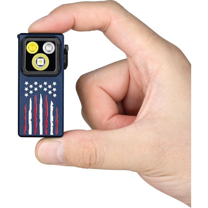 Olight Oclip Ultra Star Stripes Rechargeable Clip Light With Floodlight And Spotlight Modes For EDC Outdoors by Olight