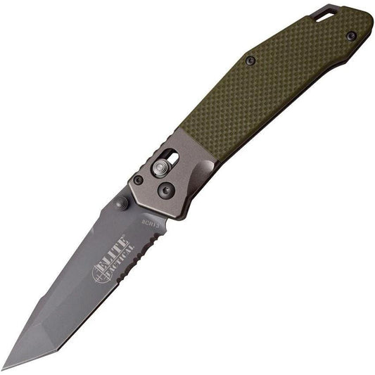 Elite Tactical Rapid Lock Folder Green ET-1027GN by Elite Tactical