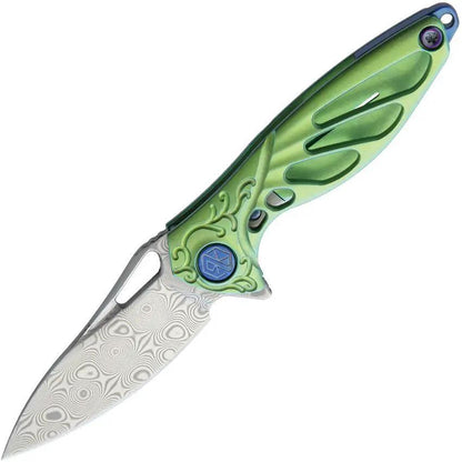 Rike Knife Hummingbird Framelock Grn MINI GREEN by Rike Knife