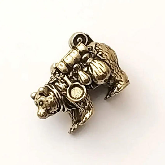 Coeburn Tool Brass Traveling Bear Bead CT3032 For Paracord Projects 1 Through Hole Fits 550 Paracord by Coeburn Tool