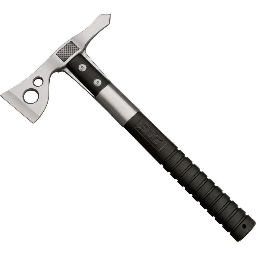 SOG FastHawk Survival Axe Six And A Half Inch Head With 2 Inch Edge Opp Pick Black Polymer Handle Outdoor Enthusiasts by SOG