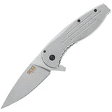 SOG Aegis Framelock Folding Knife 8Cr13MoV Stainless Stonewashed Handle EDC Ready by SOG