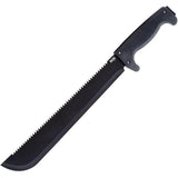 SOG SogFari Machete Eighteen And Three Quarter Inch Sawback Blade Kraton Handle Belt Sheath For Outdoor Enthusiasts by SOG