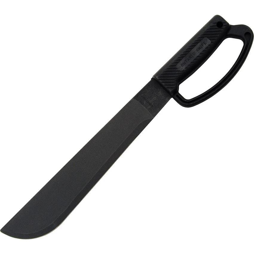 Ontario Camper Machete Black Rugged D Guard Handle 12In Blade For Outdoor Camping Enthusiasts by Ontario