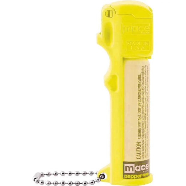 Mace Personal Pepper Spray Yellow 80728 - Ten Percent OC Pepper With UV Dye, 20 Bursts, 12 Foot Stream by Mace