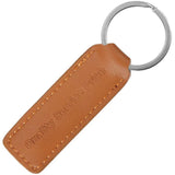 QSP Leather Knife Keychain Premium Brown 3.75 Inch With Keyring For EDC Enthusiasts by QSP Knife