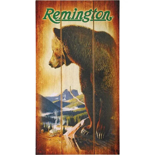 Remington Bear Valley Wood Sign Rustic Cabin Decor For Entryways Wall Plaque 14.25 x 7.75 Inches by Remington