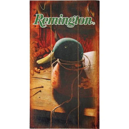 Remington Painted Decoy Wood Sign RESG014 Durable Rustic Cabin Decor Ready To Display For Outdoors Lovers by Remington
