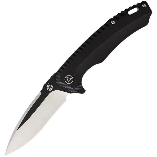 QSP Woodpecker Framelock Knife With Black Titanium Handle M390 Blade For EDC Enthusiasts by QSP Knife