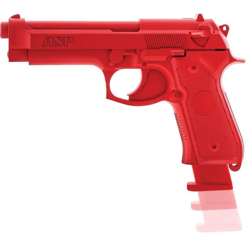 ASP Beretta 92 Training Gun Red 1To1 Scale Inert Replica for Safe Classroom and Range Training by ASP