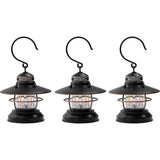 Barebones Edison Mini Lantern Bronze 3 Pack Water Resistant Dual Brightness 100 and 35 Lumens Outdoor Camping by Barebones Living