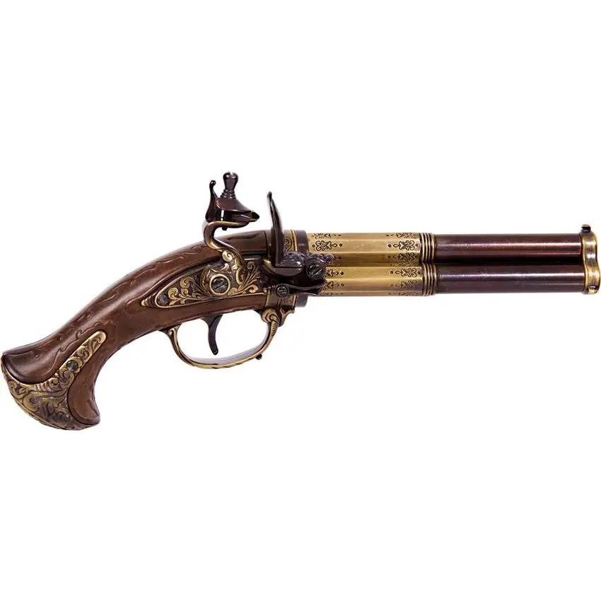 Denix French 3 Barrel Flintlock 22-5309 by Denix