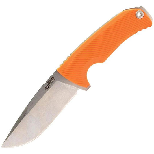 SOG Tellus FX Fixed Blade Knife For Outdoors Orange Textured GRN Handle Full Tang 9in Overall UMS Compatible Sheath by Sog