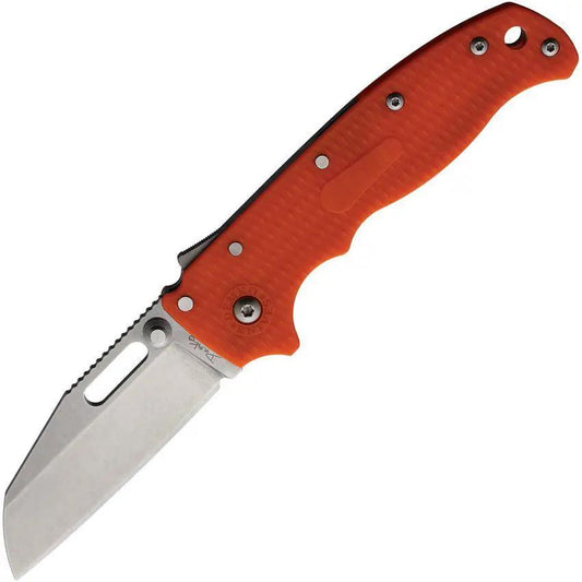 Demko AD 20.5 Shark-Lock Folding Knife For EDC Orange Grivory Handle AUS-10A 4 Inch Blade by Demko