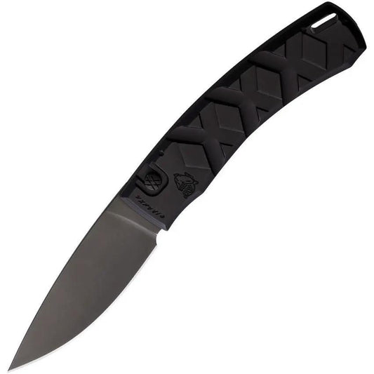 Piranha Knives Auto X Button Lock Black P-14BKT by Piranha Knives