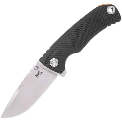 SOG Tellus ATK Linerlock Rugged Assisted Opening Knife for EDC Fans 3.25in Blade Stonewash 440 Stainless by Sog
