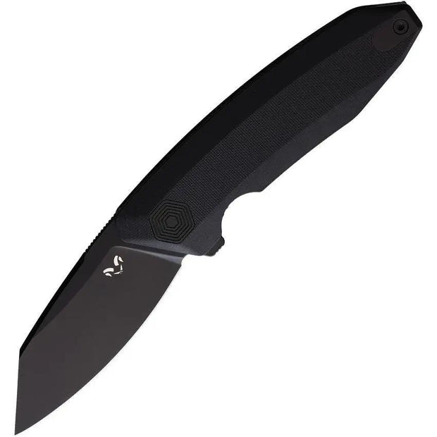 Damned Designs Linerlock Black G10 WRAITH-BLK-G10-14C28N-BLK by Damned Designs