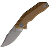 Damned Designs Cerberus Linerlock Tan G10 CERBERUS_TAN_G10_14C28N_SW by Damned Designs