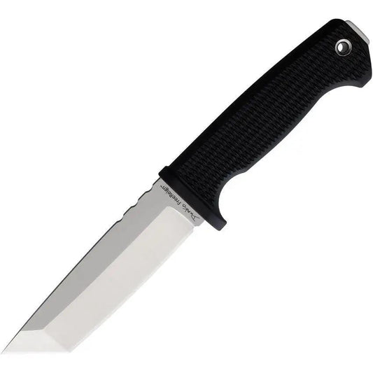 Demko FreeReign Tanto Knife 5In Satin AUS10A Blade Full Tang With Kydex MOLLE Sheath For Tactical Enthusiasts by Demko