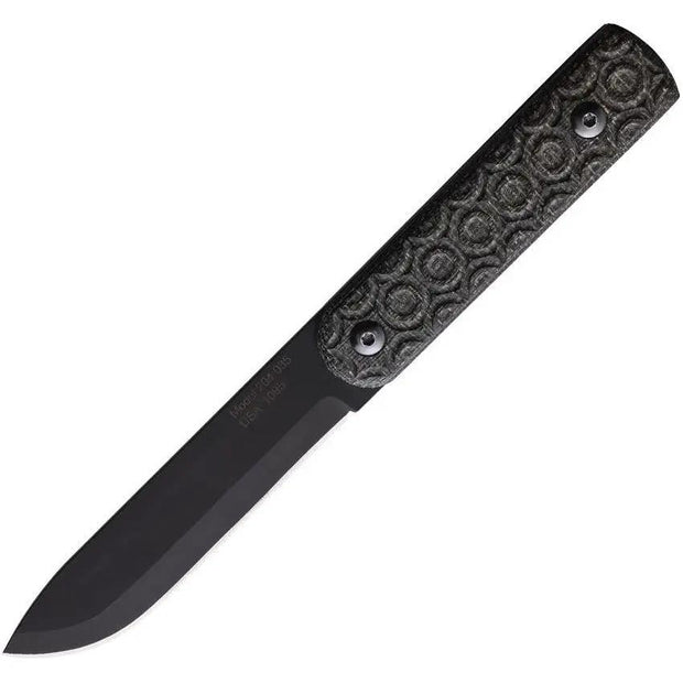 Jason Perry Blade Works Puukko Fixed Blade Black 204-MICARTA-BLK by Jason Perry Blade Works