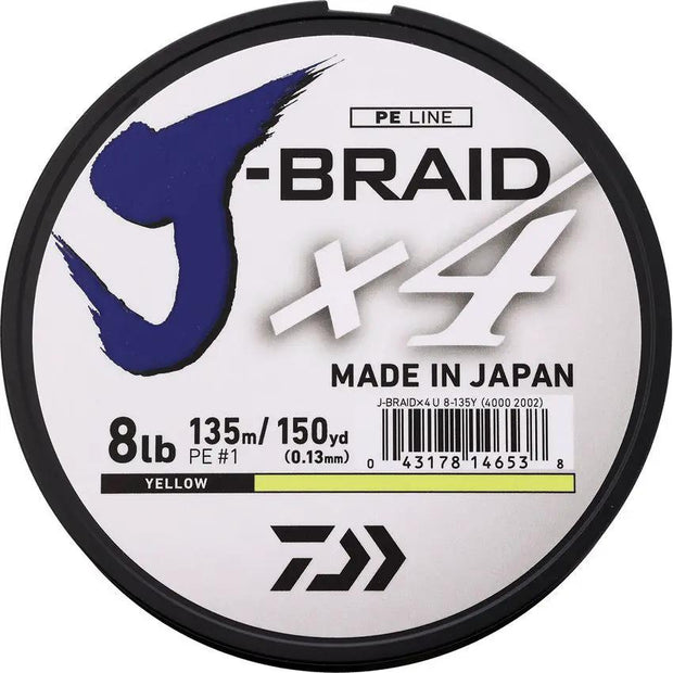 Daiwa J-Braid Line 30/150 Yellow JB4U30-150FY by Daiwa