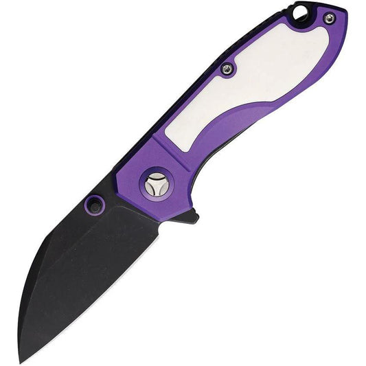 Rough Rider Tattoo Series Framelock Purple Knife For Tattoo Artists With Pocket Clip by Rough Rider
