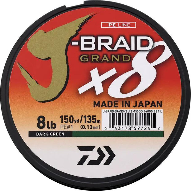 Daiwa J-Braid Grand Line 8/150 DG JBGD8150DGU8- by Daiwa