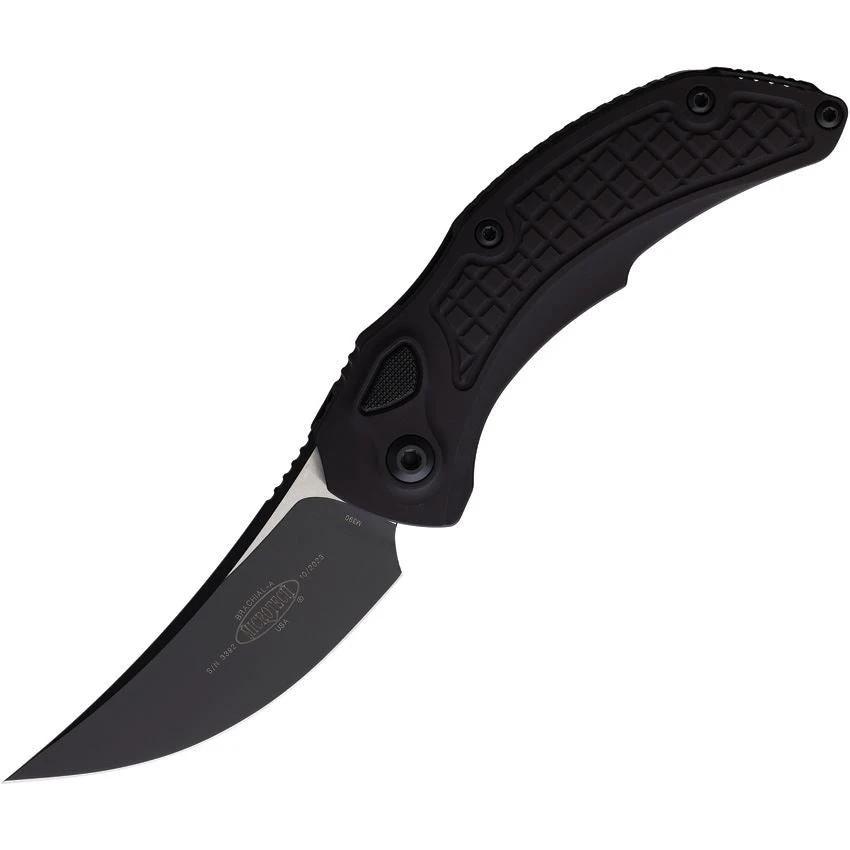 Microtech Automatic Brachial Button Lock Knife SE 268A1T For Collectors With M390 Blade Cerakote Finish Black Handle by Microtech